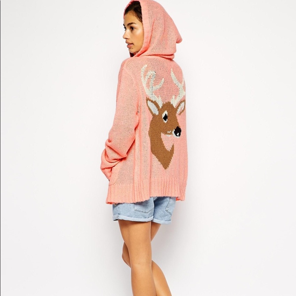 Wildfox couture Deer Head Cabin Hoodie